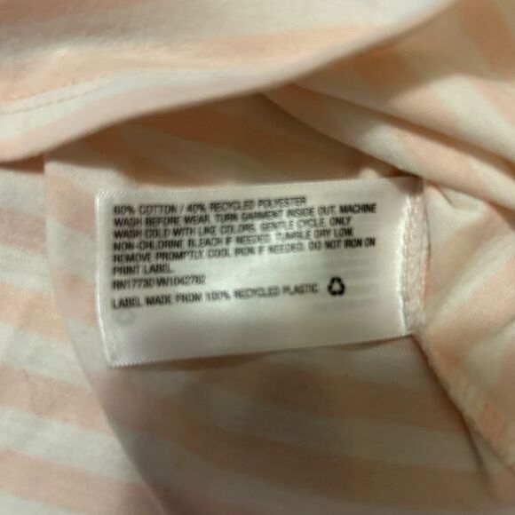 NWT Cat And Jack Stripe Long Sleeve Top 5T Light Pink And Ivory Cotton - Picture 5 of 5